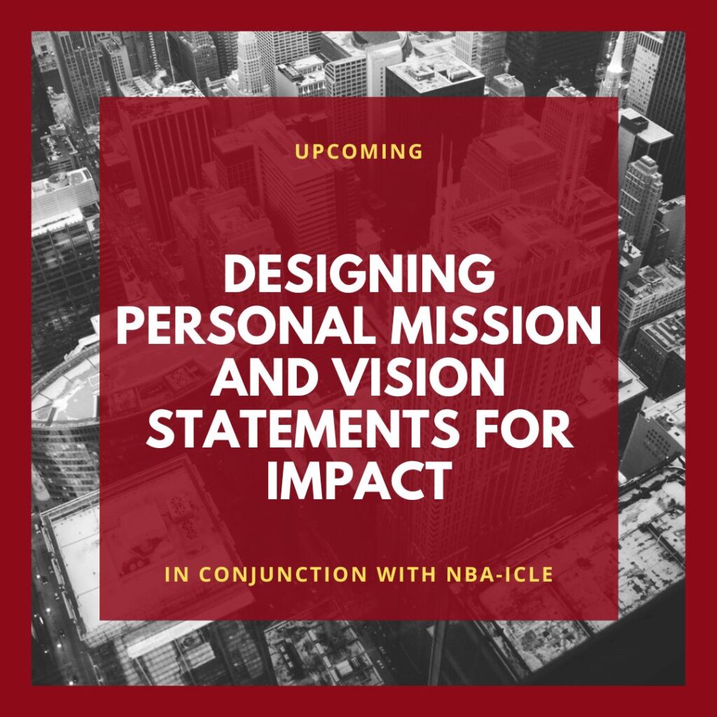 Designing Personal Mission and Vision Statements for impact
