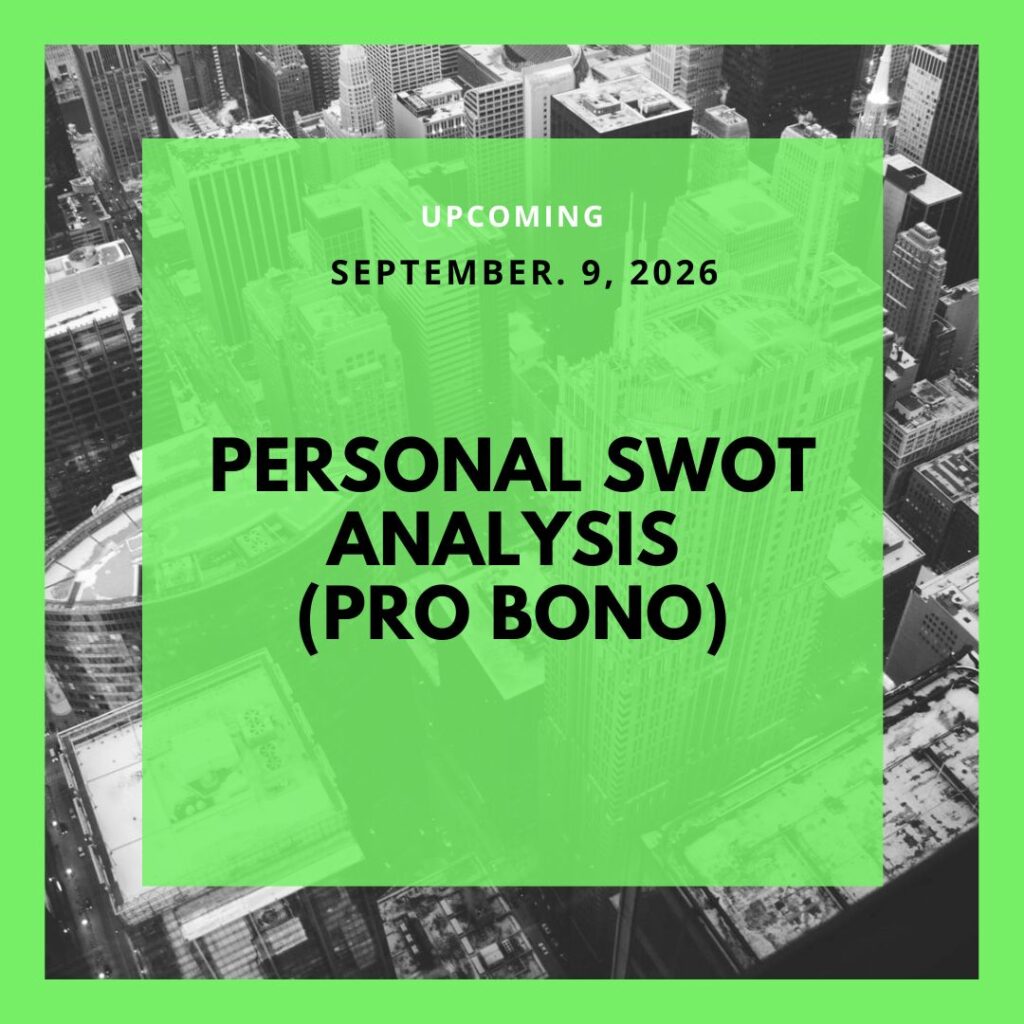 Personal SWOT Analysis (Pro Bono)